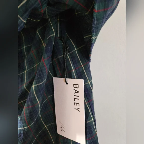 Bailey/44 Plaid One-Shoulder Ruffle Top - Picture 5 of 10